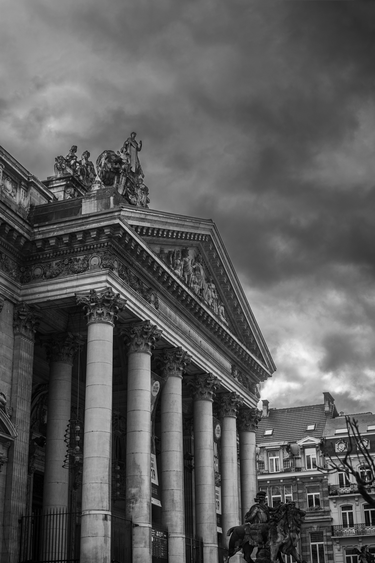 Black and White Photography of Building